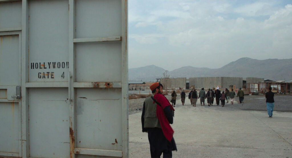 A still image from Ibrahim Nash’at's documentary Hollywoodgate on the post-August 2022 Taliban