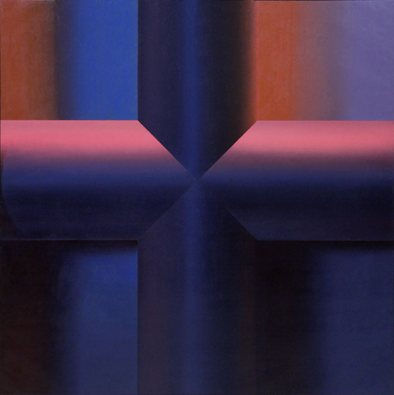 Black is BeautifulSamia Halaby Date: 1969 Style: Minimalism, Op Art Genre: abstract Media: oil, canvas Dimensions: 167.5 x 167.5 cm