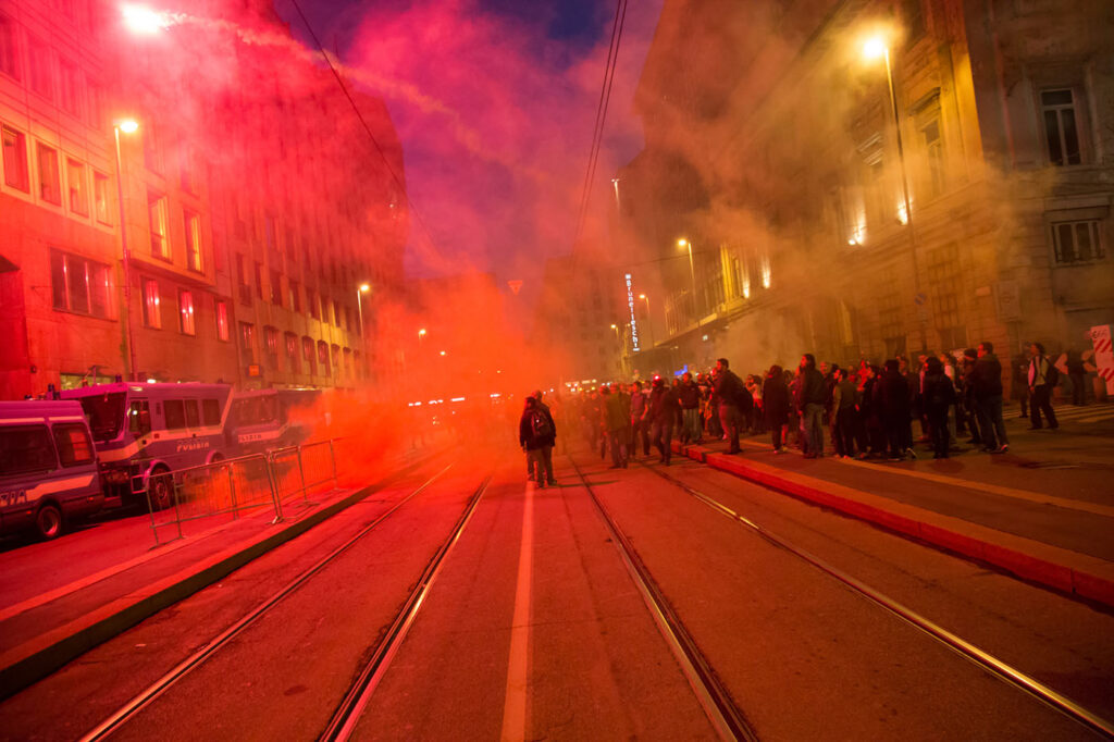 Demonstrators protest in front of the Turkish consulate asking help for Kurdish people in Syria