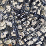 Heba Tannous, “The City From Above 04: Jenin Refugee Camp,” watercolor on paper, 18x25cm, 2023 (courtesy of the artist).