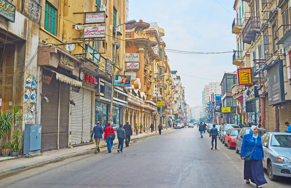 The streets of Mohammad Hafez Ragab's old city, Alexandria, Egypt (photo Evgeniy Fesenko).