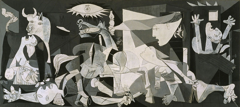 Pablo Picasso, “Guernica,” 350cmx777cm, 1937 (courtesy Museo Reina Sofia, Madrid).