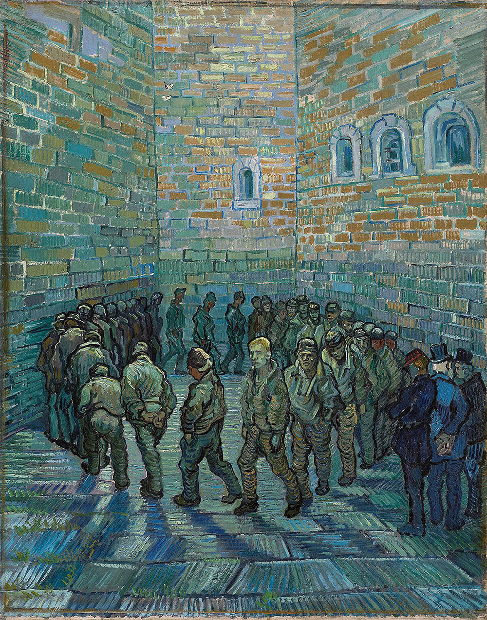 Vincent Van Gogh, "Prisoners Round (After Gustav Doré)," 1890.