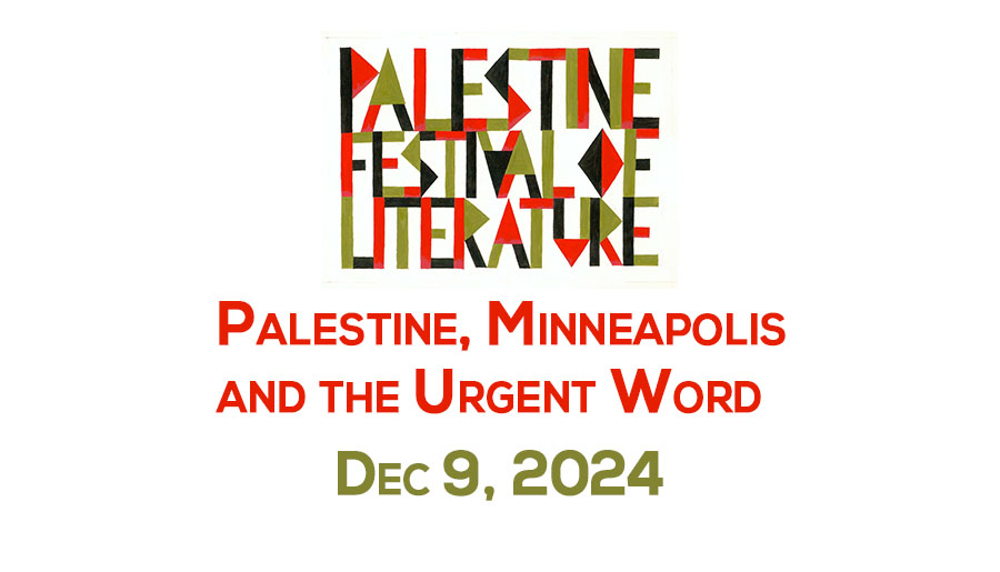 Palestine Lit Fest Minneapolis banner