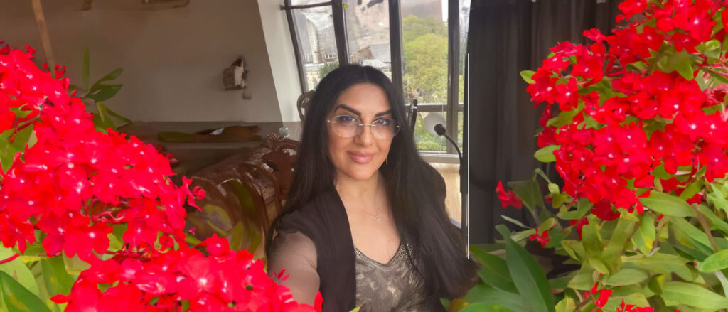 Annahita Mahdavi West at home (courtesy of the poet).