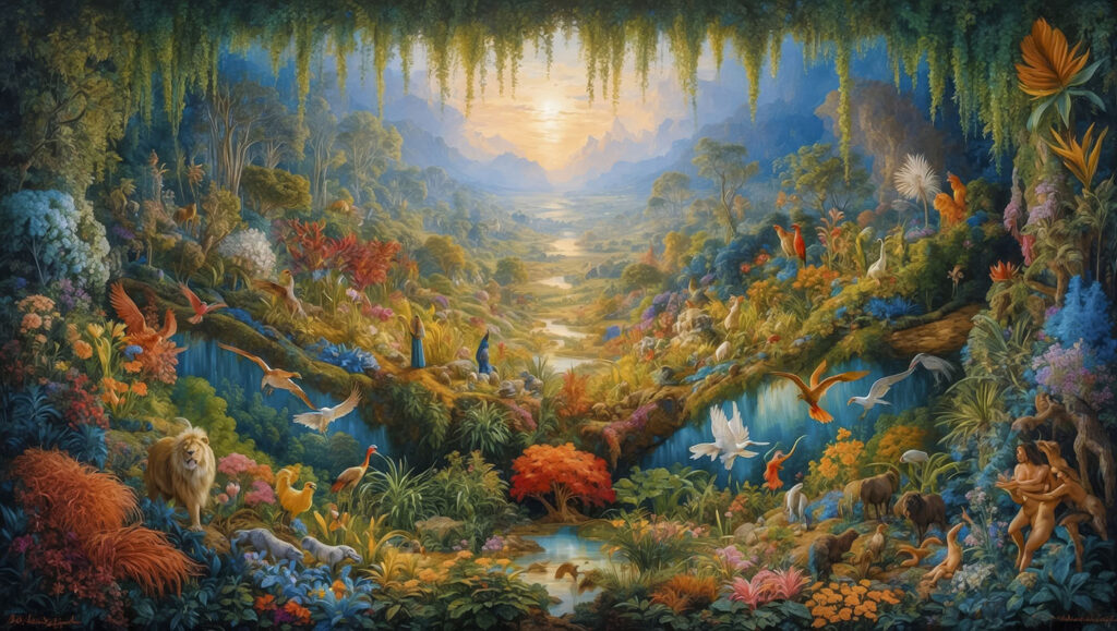 Eve, Adam and the Garden of Eden (Greg Kelton)