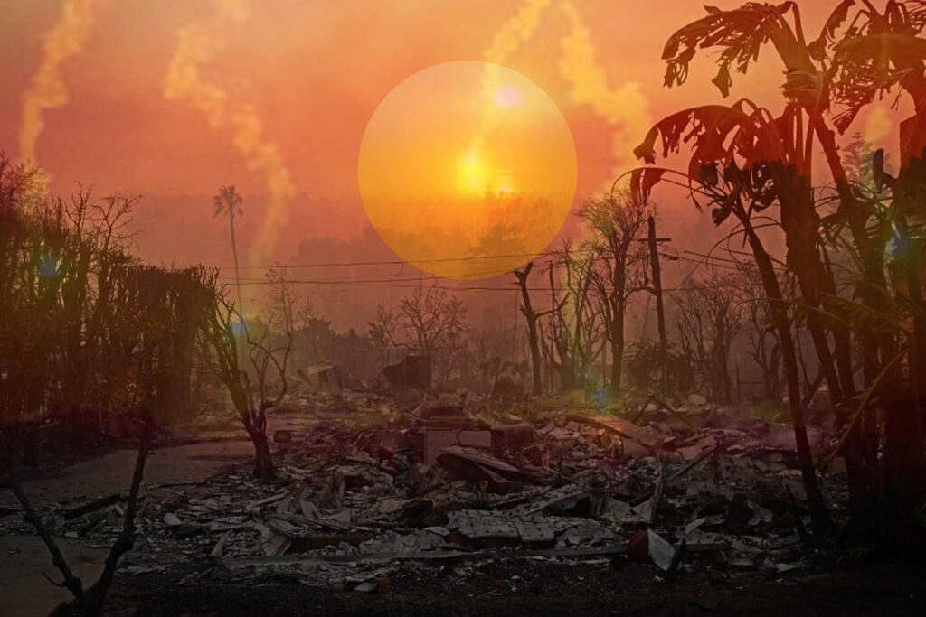 Francisco Letelier, "Fire and Earth," digital collage.