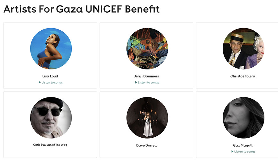 Artists Benefit for Gaza