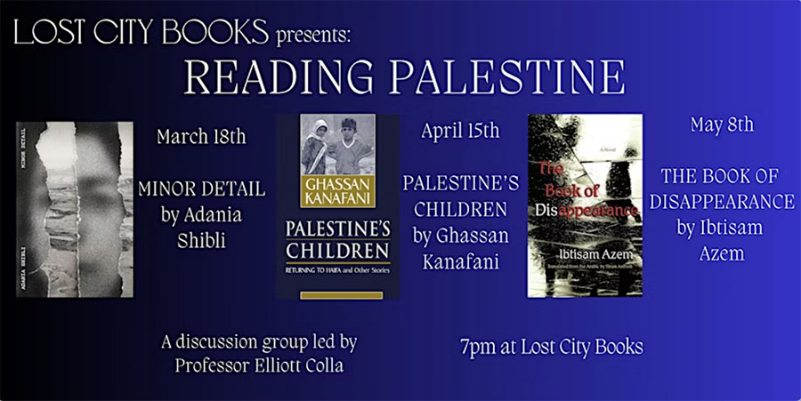 Reading Palestine at Lost City Books, DC.