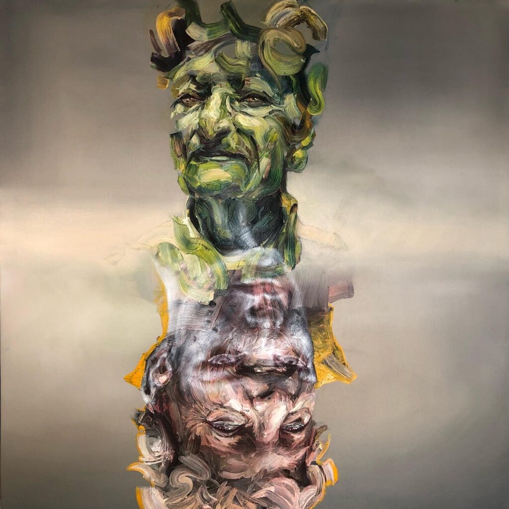 Sara Shamma Untitled oil on canvas 175x175 - 2021 courtesy of the artist sarashamma.art