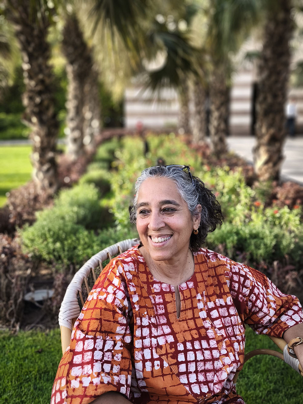A portrait of Randa Shaath (courtesy Iason Athanasiadis)