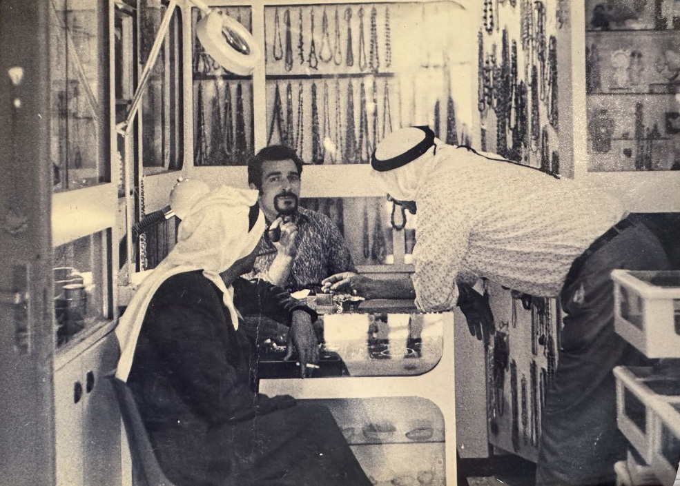 Joanna Barakat's baba in his shop in Jerusalem's Old City (courtesy Joanna Barakat).