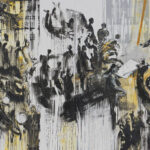 Ahmed Moualla, "People and Power," oil on canvas, 300x1200 cm, 2011 (courtesy Atassi Foundation).