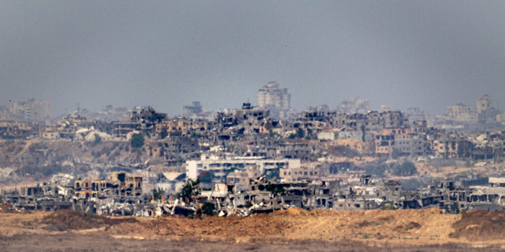 View of Gaza - JabalNasser Rabah on Poetry and Gazaya-Beit Hanoun - Shejaiya from Sderot, Israel