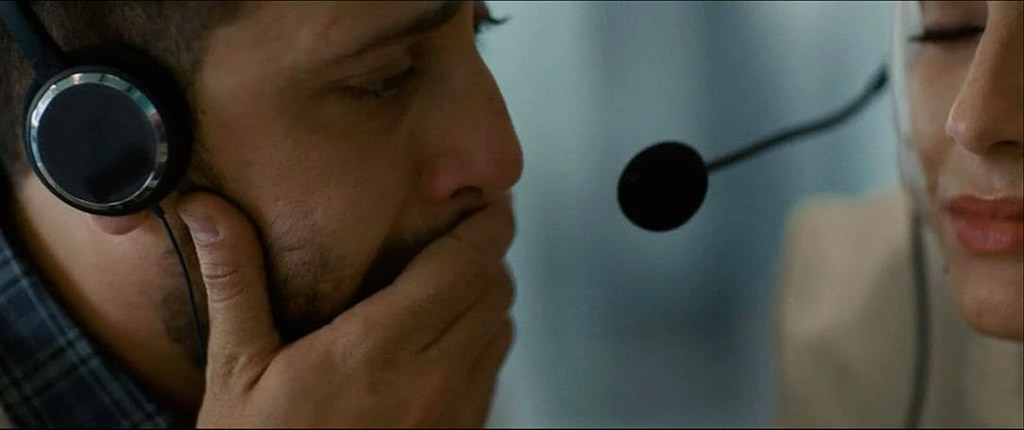 Tense moments reflected as Gazan emergency workers try to save Hind Rajab's life.