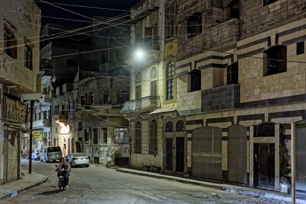 Part of the repaired Hamidiyeh neighbourhood of Homs, where the Ghassaniya theatre is located