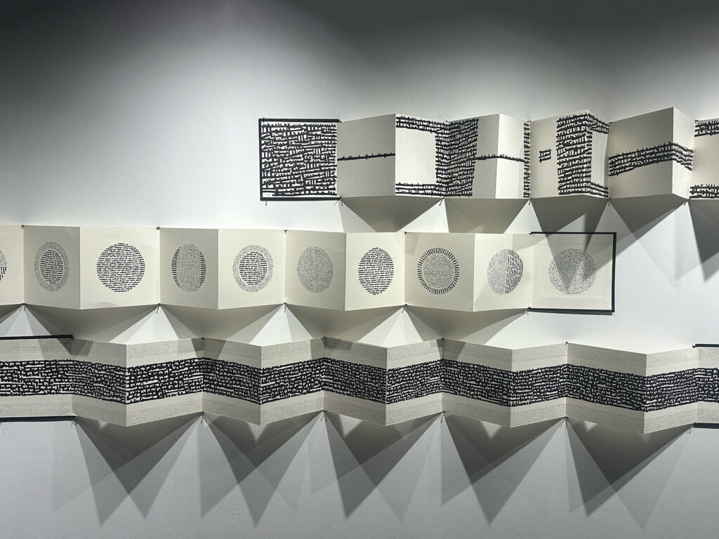 "Extended Rhythm" with the artist (courtesy Mariem Abutaleb).