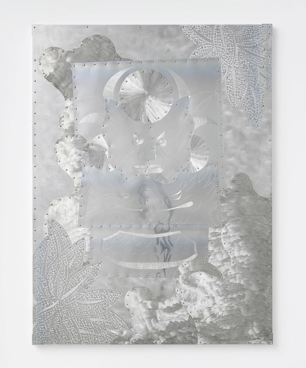 Kais Dhifi K-2023-24 • SILVER SPIRIT • ENGRAVED AND RIVETED ALUMINUM, 112 X 150 X 4 CM, UNIQUE • 2023