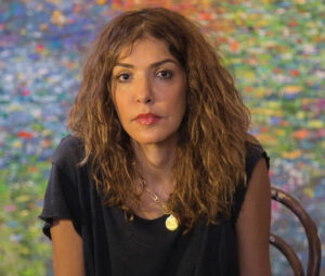 Roshanak Aminelahi in her Dubai Studio