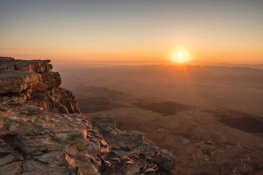 Sunrise in the Negev photo Aliaksandr Mazurkevich