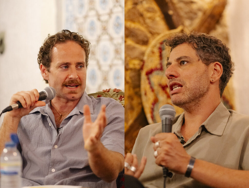 Saleem Haddad in conversation with Tareq Baconi at Casa Palestina (courtesy Casa Palestina).