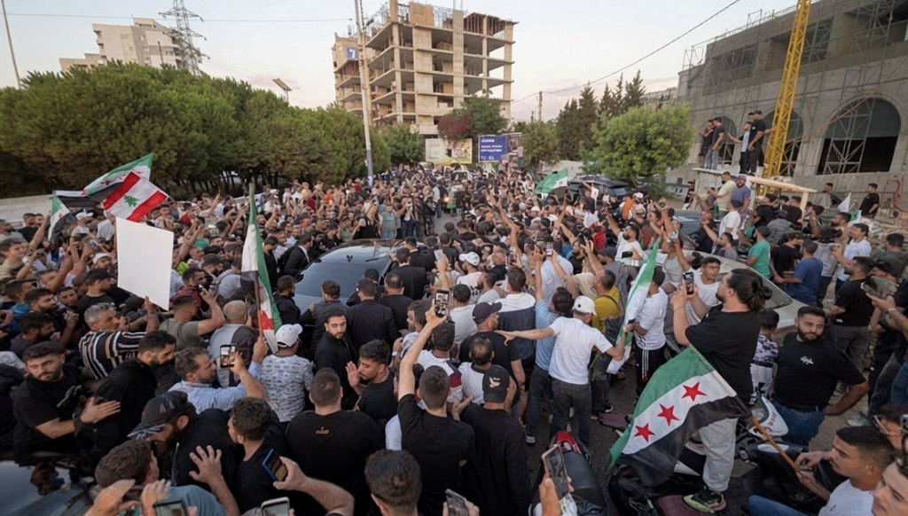 Syria’s foreign minister in Tripoli, Asaad al-Shaibani, courtesy of Sana.