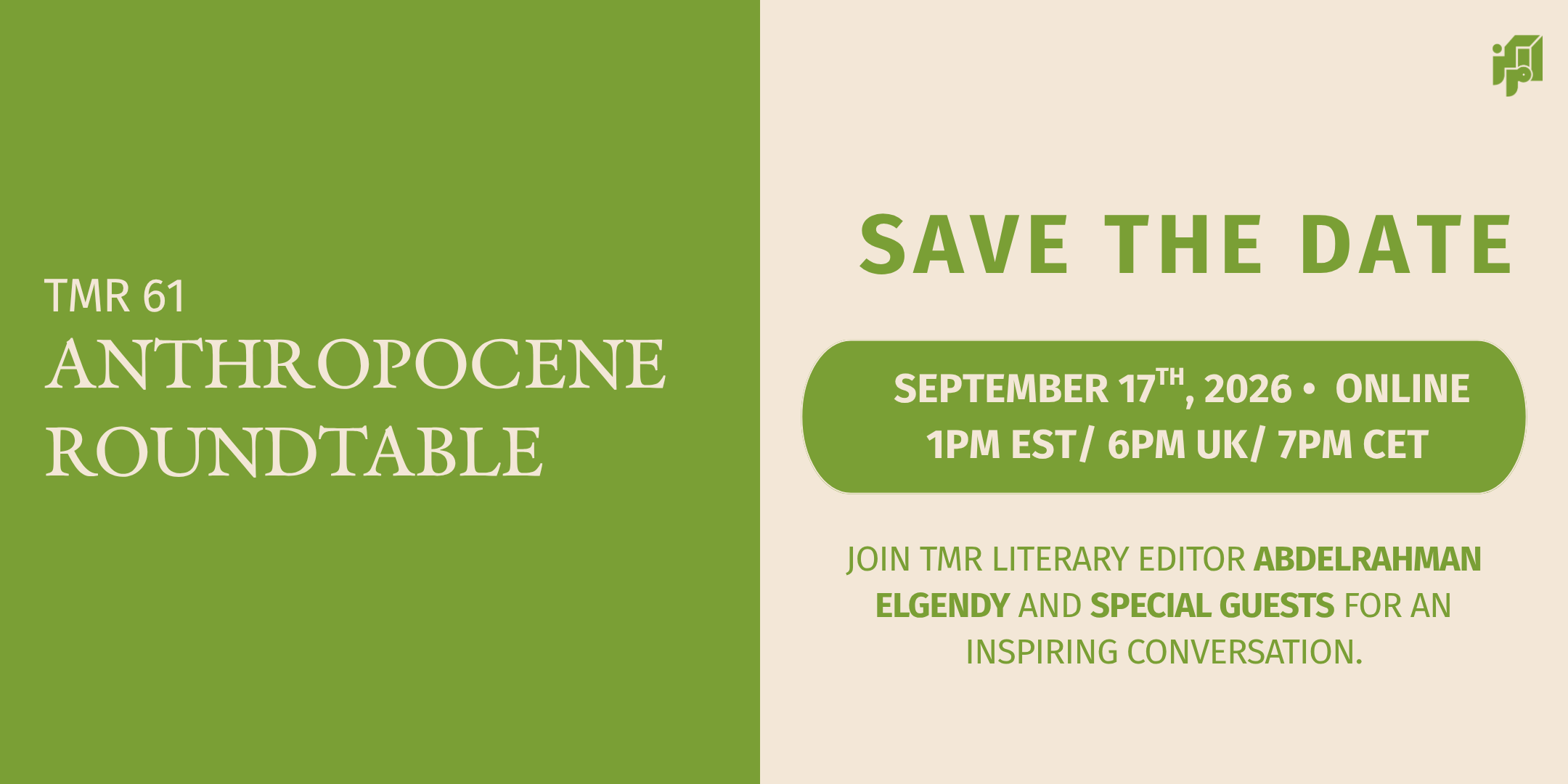 The Anthropocene Roundtable